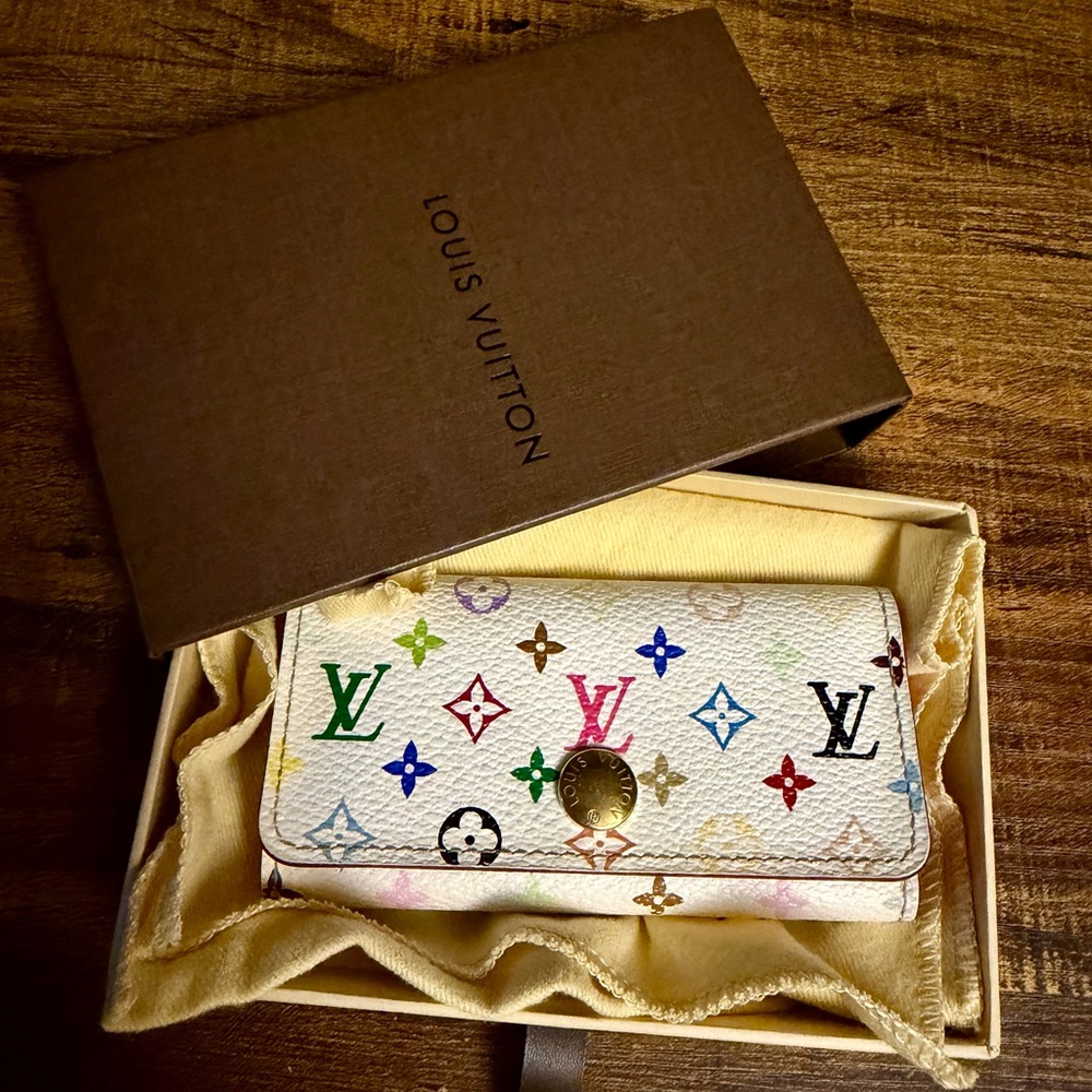 Louis Vuitton Murakami Multicolor 4 ring key holder